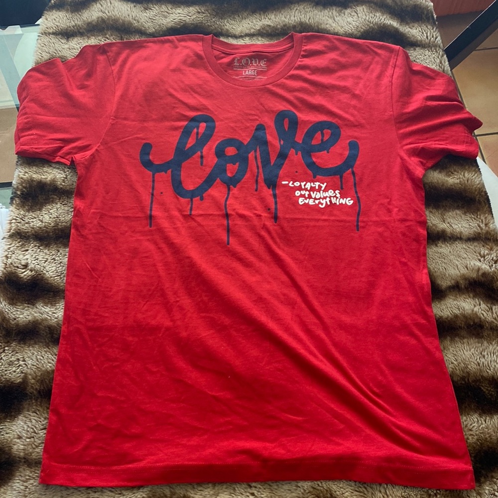 Kodak black love tour shirt size large red cotton